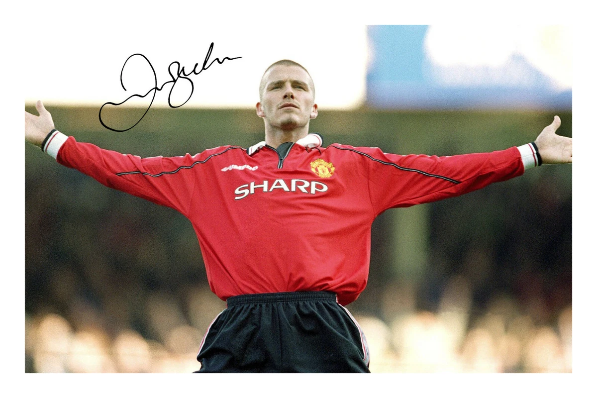 David beckham signed hotsell manchester united jersey