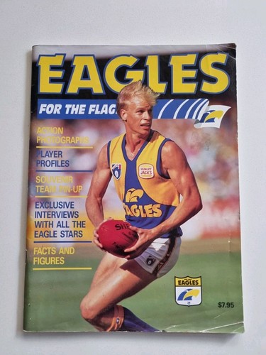 1992 West Coast Eagles Football Club For The Flag Book AFL