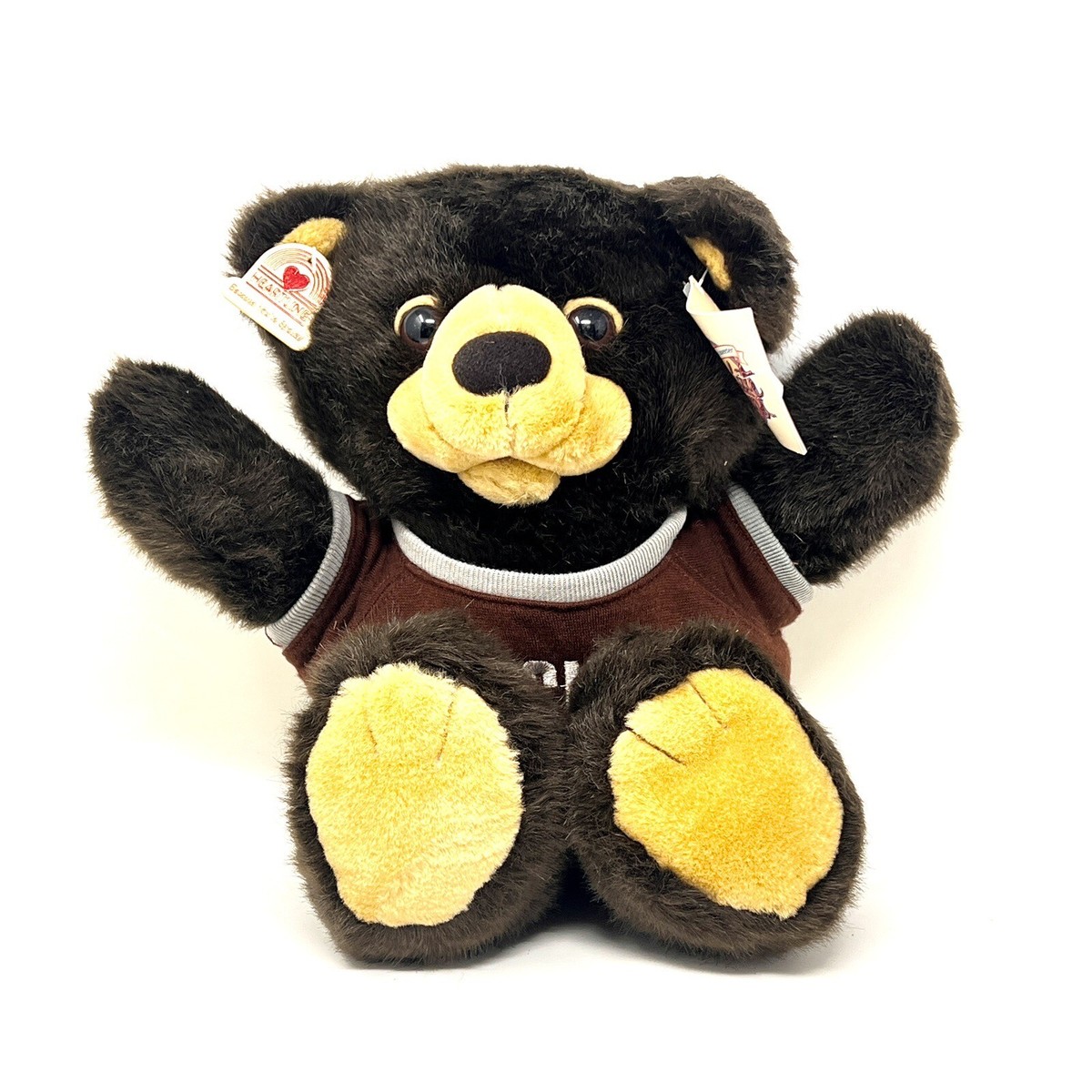 Hershey's Chocolate Heartline Coco Chums Plush Bear 14 inch 1987