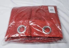 Exclusive Home Oxford Textured Sateen Grommet Panel Pair CM5 Orange 52"x108"