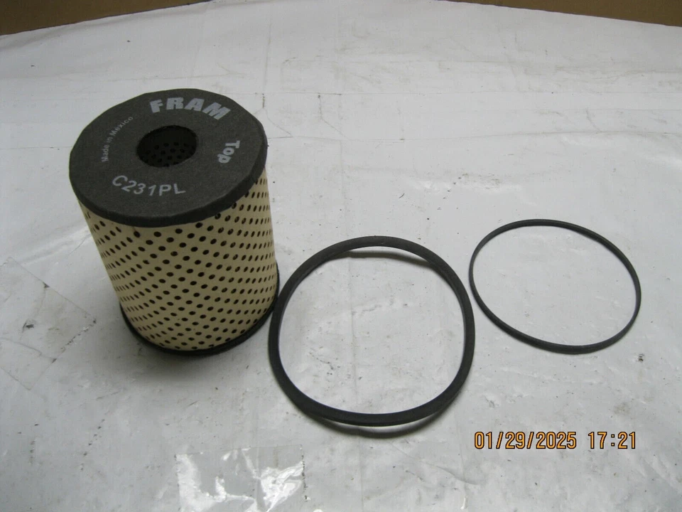 Fram Oil Filter C231PL for Willys AMC Jeep Studebaker 1950's 1960's (box rough) Foto 2 de 4