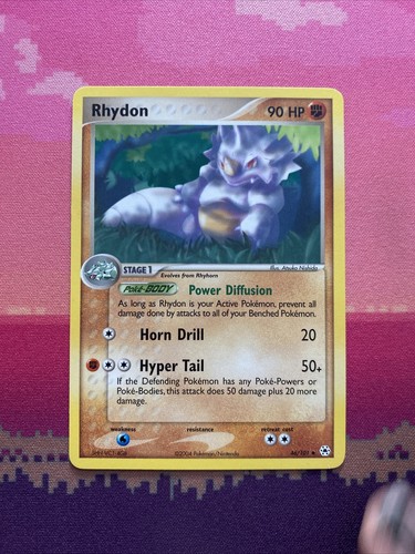 Pokemon Card Rhydon EX Hidden Legends Uncommon 46/101 Near Mint