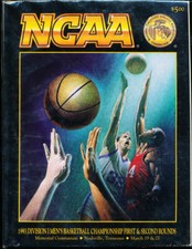 1993 NCAA Basketball Championship Program first and Second round bk1