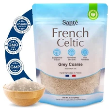 Celtic Salt - 1.1Lb (18Oz) Grey Coarse Sea Salt, Unrefined French Celtic Sea Sal