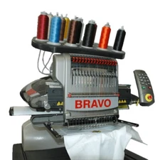 Melco Bravo II Single Head 16 Needle Embroidery Machine