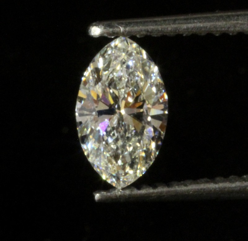 GIA loose certified .73ct SI1 H Marquise cut diamond estate Natural