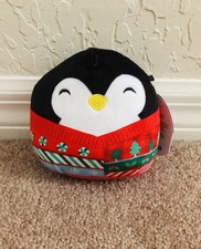 Squishmallows Luna The Penguin 5" 2021 Christmas Sweater Exclusive Kellytoy NWT