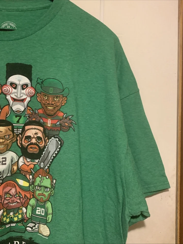 Boston Sports Apparel Celtics Camiseta 3XL XXXL Pesadilla Calzada St Camiseta Gráfica Foto 4 de 4