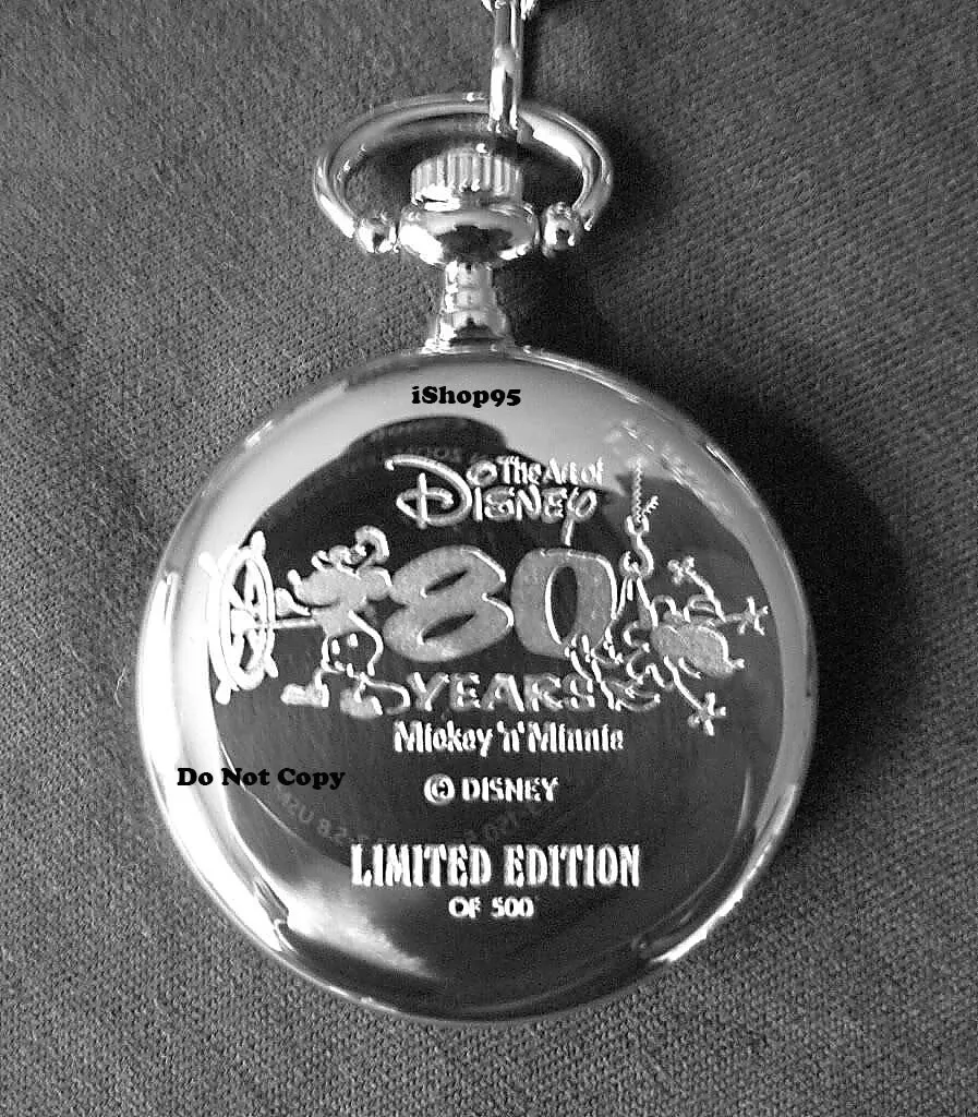 NEW Disney Mickey Mouse STEAMBOAT WILLIE AUTOMATIC LIMITED EDITION Pocket Watch