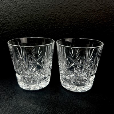 2 Vtg Princess House Highlights Royal Highlights Old Fashioned Glass Set of 2