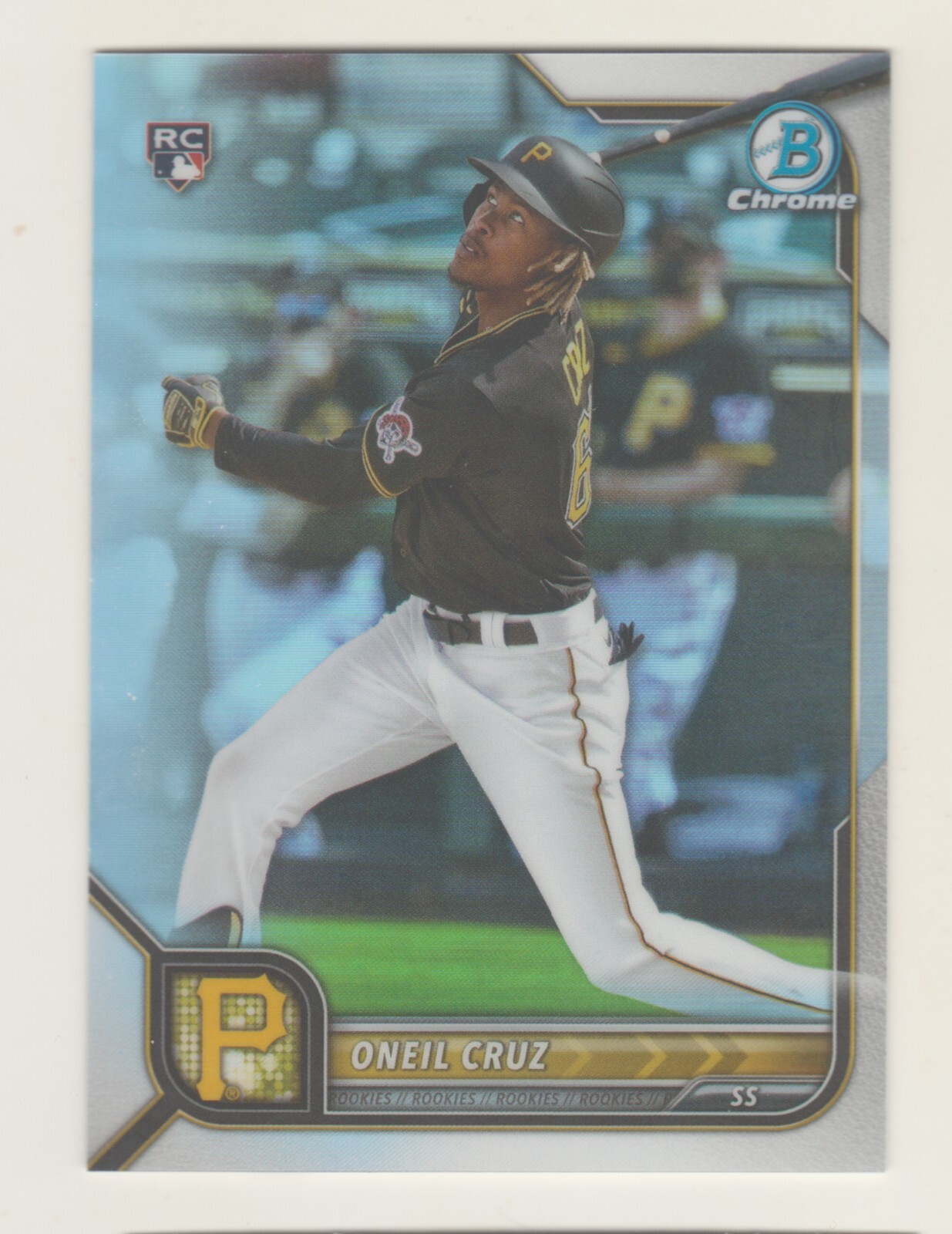 2022 Bowman Chrome REFRACTOR #45 ONEIL CRUZ RC Rookie 10/499 Pittsburgh Pirates