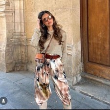 Zara tie dye balloon pants multicolored 2713/086