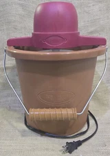 Nostalgia 4-Quart Electric Ice Cream Maker Red Nostalgic ice cream machine