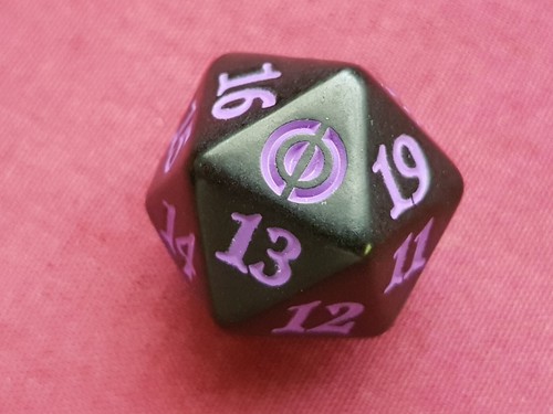 Magic The Gathering PHYREXIA ALL WILL BE ONE PURPLE D20 SPINDOWN DICE DIE MTG - Bild 1 von 2