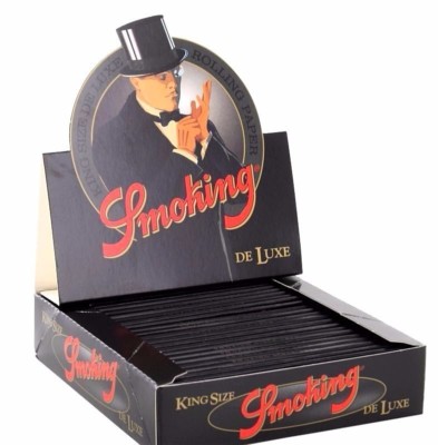 1 Box Smoking DELUXE King Size Papers 25 x 33 Blättchen Long Paper De Luxe Slim
