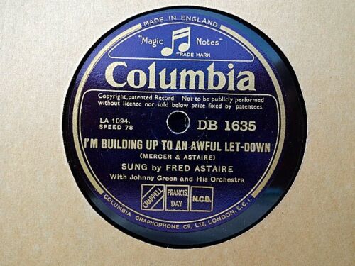 FRED ASTAIRE - I'm Building Up To An / I'd Rather Lead A Band 78 rpm disc (A+) - Afbeelding 1 van 1
