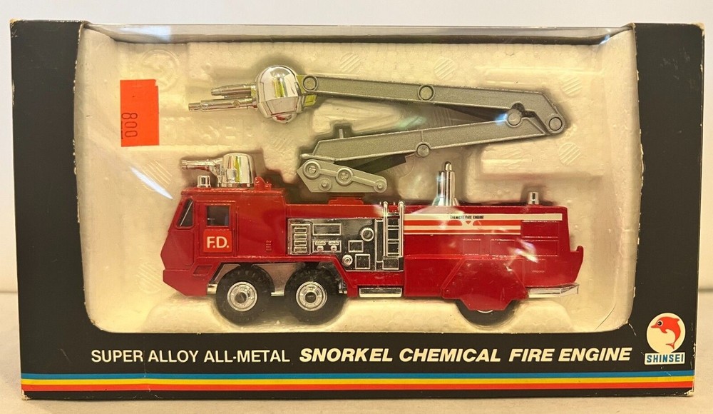 Shinsei Mini Power 4109 Mitsubishi Fuso T-911 Snorkel Chemical Fire Engine 1/78