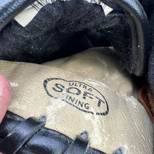 Wilson Elite A2477 13" Leather Softball Glove RHT Black/Brown Oversize Pocket - Picture 6 of 10