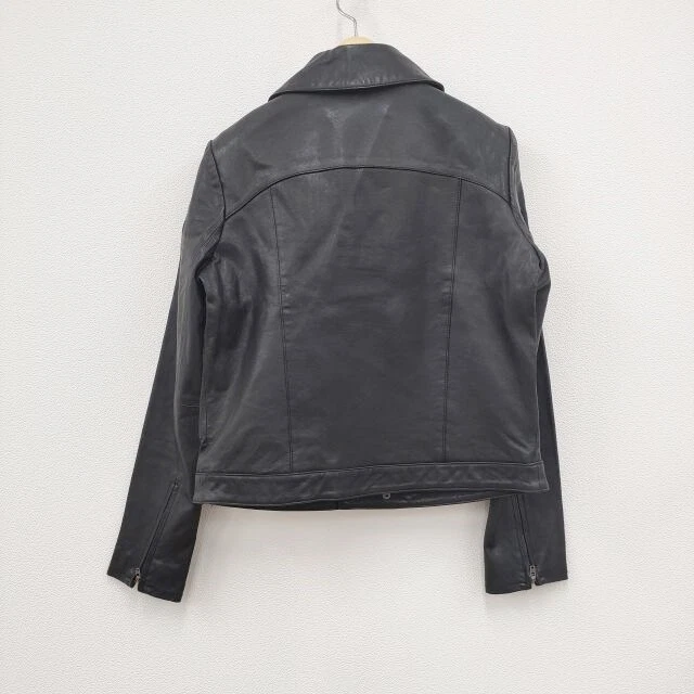 ELLE Sheep leather lamb leather size 38 Riders jacket black 3
