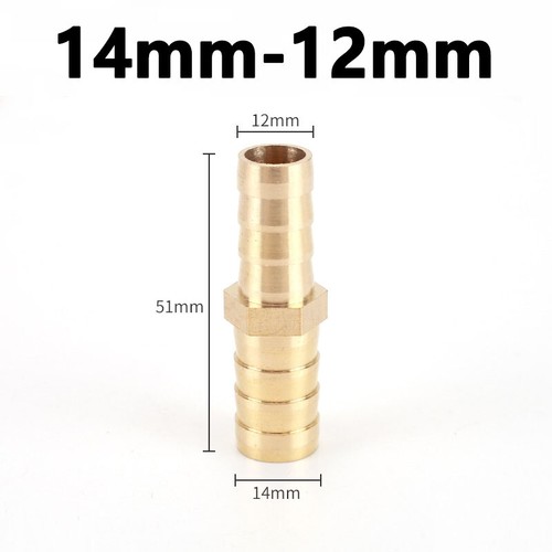 6~20mm Messing gerade Reduzierschlauch Widerhaken Rohr Schlauchverbinder für Luft Wasser Kraftstoff - Bild 26 von 39