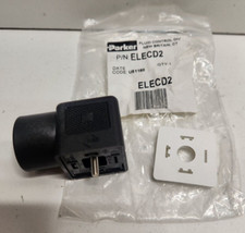 NEW IN BAG! PARKER DIN COIL CONDUIT PLUG CONNECTOR ELECD2