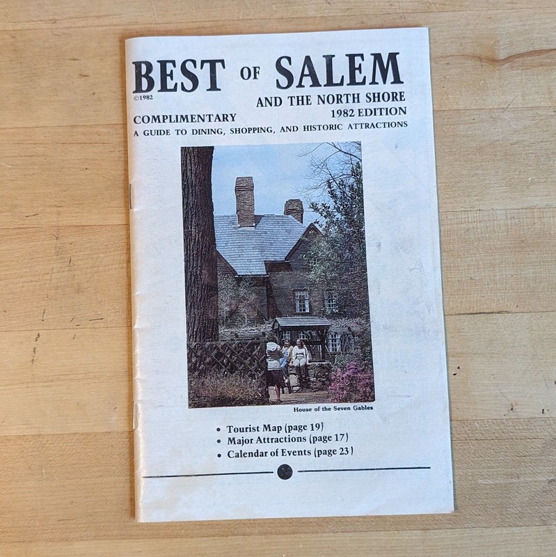 Salem Witch Museum Massachusetts MA Vintage Travel Guide Booklet 1982