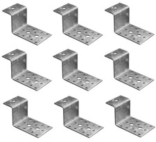 20x Winkelverbinder Bauwinkel Z-Winkel Metall Montagewinkel Verbinder Z-Form