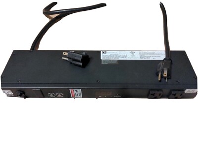 CPI Chatsworth PDU 10 Outlet Power Strip, 025-713239-457, 125VAC 50/60HZ 16A