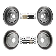 For Lexus NX200t NX300 NX300h Front Rear Ceramic Pad Coated Disc Brake Rotor Kit