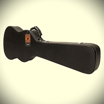 #ad Lockable Hard Shell Wood Black Electric Bass Guitar Case for Jazz P Bass amp; More $98.55