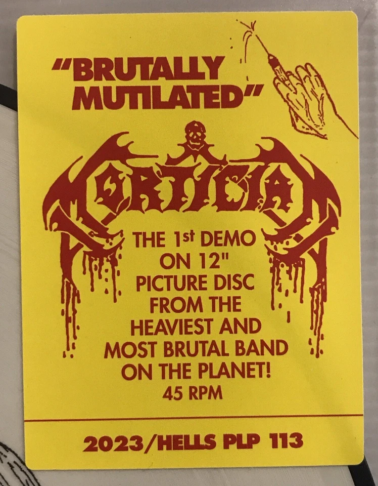 Mortician – Brutally Mutilated LP Picture Disc 2023 Hells Headbangers [New] - Image 2 of 4