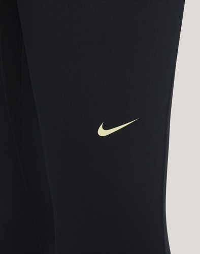 NIKE PRO LEGGINGS DONNA DRI-FIT TRAINING VITA MEDIA MESH PANNELLI NERI #FB5687-NUOVI CON ETICHETTE - Foto 4 di 6