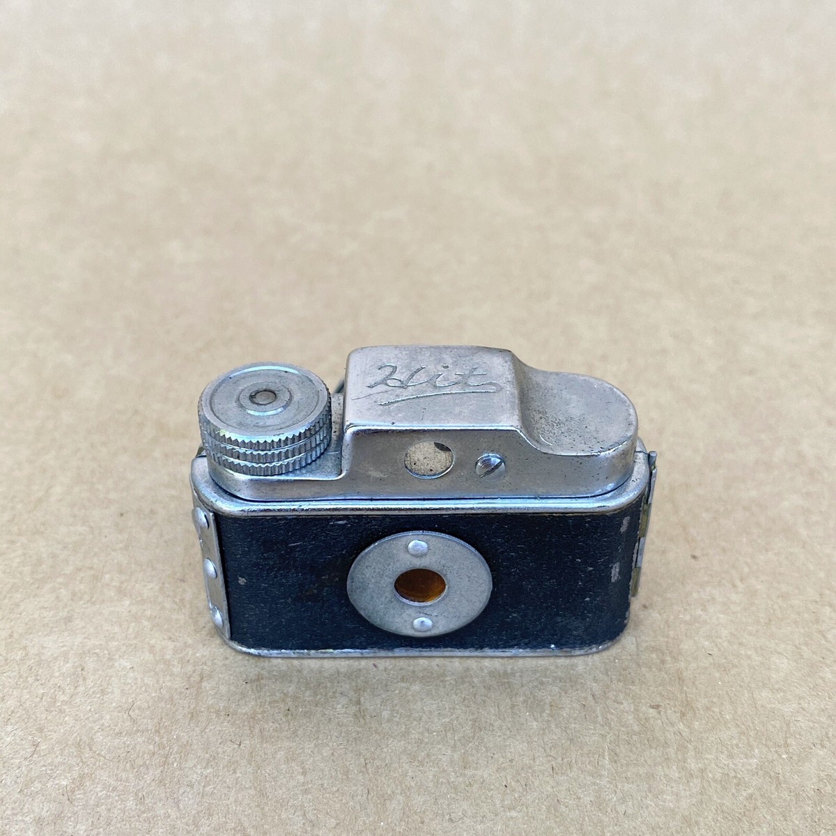 Caméra Espion Miniature Vintage - Fabriquée Au Japon - Hit - Avec étui En Cuir