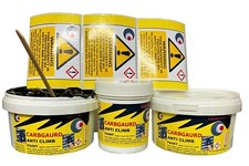 Anti-Climb Paint Vandal Intruder Kit Slippery Black Security Paint With Sign.