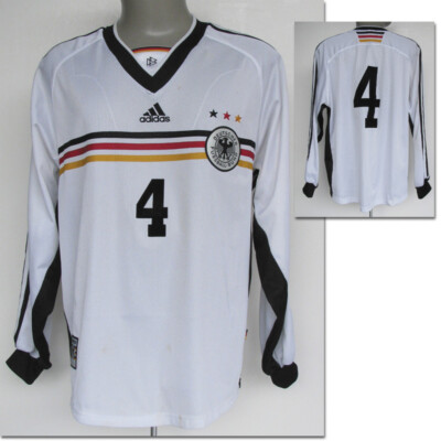 ウェア 1998  Germany DFB GAME SHIRT XL Match Worn Shirt Player Jersey DFB Germany 18.11.1998 Soccer