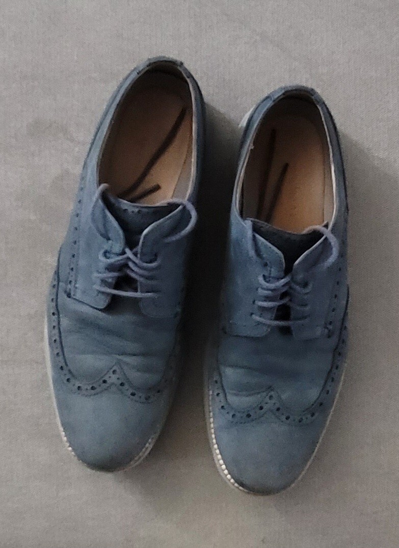 SAOLA Scarpe sneakers uomo Cole Haan Grand.Os blu scamosciato taglia 10M