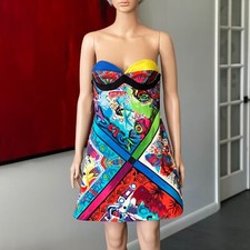 GIANNI VERSACE mini dress Versace Cantastorie print size IT 40 from S/S 1991