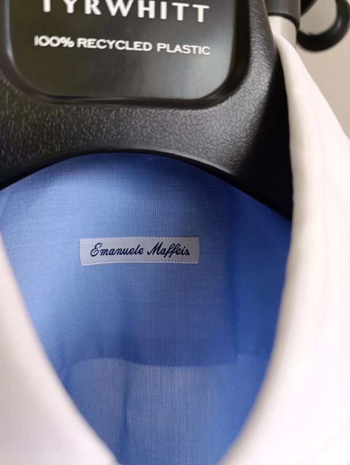 CAMICIA UOMO EMANUELE MAFFEIS IN COTONE CON GEMELLI - Immagine 3 di 4