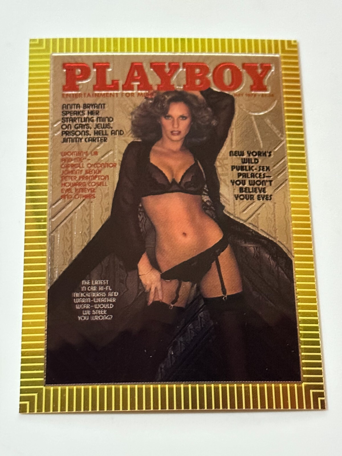 1995 Sports Time Playboy Cover Chromium #255 Debra Peterson