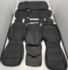 For Chevrolet Silverado Double Cab Lt 2022-2026 Black Leather Seat Covers Lq25