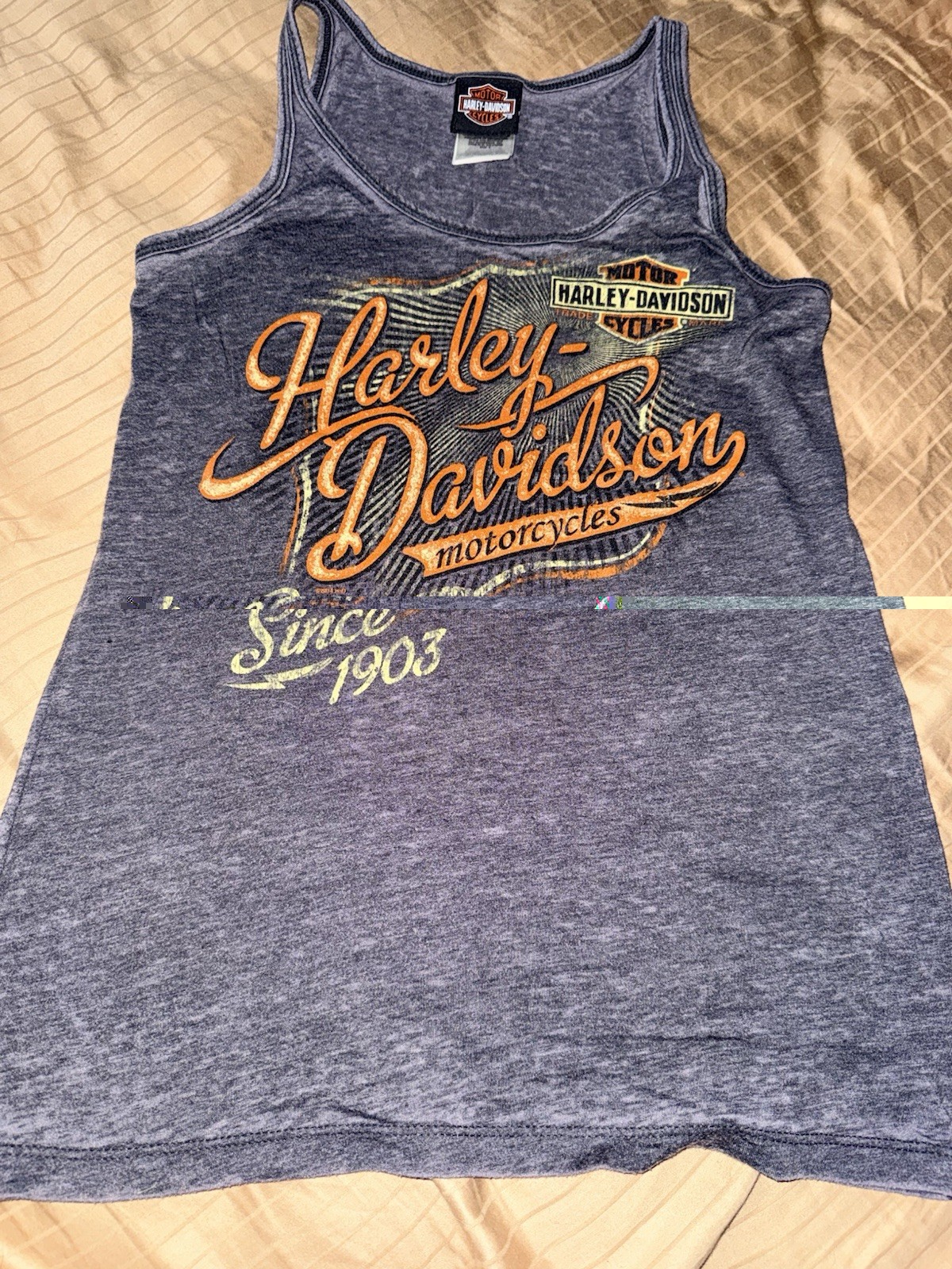 Harley Davidson Gray tank Top Small