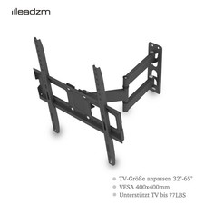 Full Motion TV Wall Mount Adjustable 32" - 65" Tilt and Swivel Arm Extension