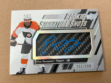 2023-24 UD Engrained ELLIOT DESNOYERS Rookie Signature Shots AUTO /299