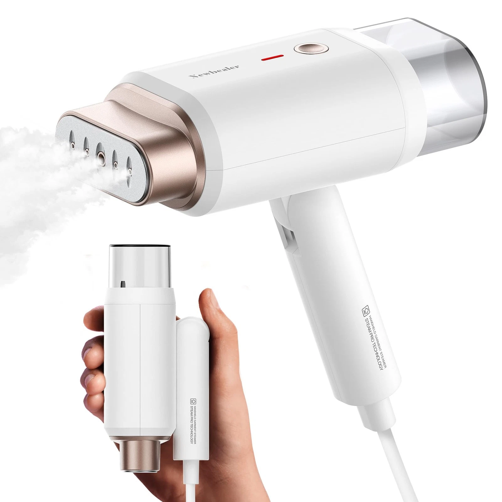 Steamer for Clothes, 1200W Travel Steamer with Horizontal & Vertical Steaming...
