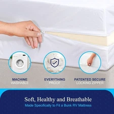 Mattress Encasement Waterproof Protector Zippered Deep Pocket Bed Bug Protector