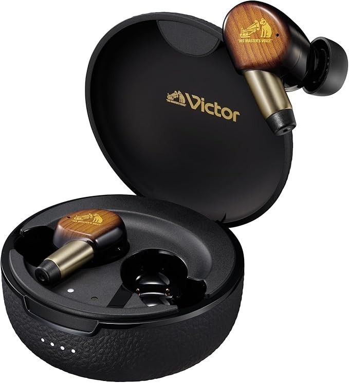 Victor woodmaster ワイヤレスイヤフォン Victor WOOD master Earphones Bluetooth Sunburst Brown HA-FW5000T-T
