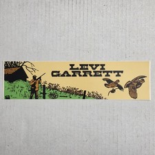 Vintage Levi Garrett Bumper Sticker Tobacco Chewing Advertising Hunting Decal