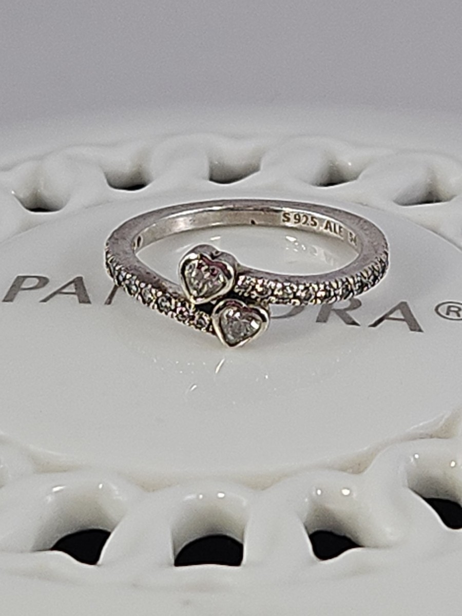PANDORA ハートモチーフ リング 925, SIZE 56 エレベイテッド レッド ハート リング（リング）｜Pandora