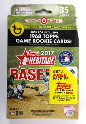 2017 Topps Heritage Baseball Factory Sealed Hanger Box Target Exclusive