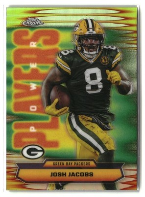 Josh Jacobs 2025 Topps Chrome Power Players Refractor #PP-20 Green Bay Packers